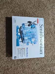 Smithsonian Working Engine Model Kit - Black/Blue for Ages 8+ Motor Works - Picture 1 of 1