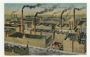 Postal de colección Schlitz Brewery Milwaukee WI - Imagen 1 de 2