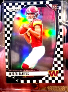 Jayden Daniels Rookie 2024 Panini Prizm Black & White Checker - Picture 1 of 5