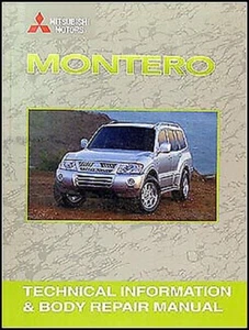 2001-2002 Mitsubishi Montero Corpo Negozio Manuale Collision Riparazione OEM - Foto 1 di 2