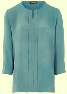 POMODORO CHAMBRAY BLOUSE SIZE 12 NEW - Picture 1 of 3