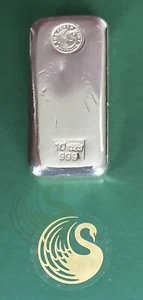 1 Perth Mint 10oz 999 Fine Silver Bar In High Quality Condition - Picture 1 of 6