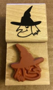VTG ~ A Muse Art Stamps #2-2648D Witch Head ~ Rubber Stamp ~ Brand New!! - Picture 1 of 4