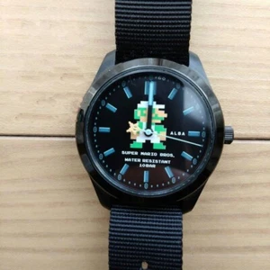 Seiko Alba ACCK423 VJ21 Nintendo Super Mario Limited Luigi Quartz Watch Used - Picture 1 of 4