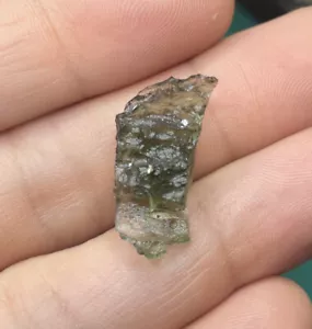 Natural Moldavite from Czech Republic 1.63g Green Tektite, Meteorite Impact - Picture 1 of 3
