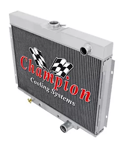 1967-1970 Mercury Cougar All Aluminum 4 Row Core KR Champion Radiator - Picture 1 of 7