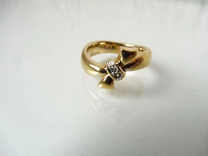 Anello Bello Con Filo Dorato E 4 Zirconia Pierre Lang Taglia 48 - Foto 1 di 2