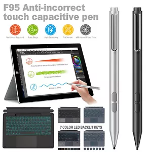 Wireless Touchpad Keyboard With Stylus Pen For Microsoft Surface Pro 8/9/X/10 US - Picture 1 of 44