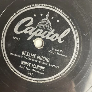 10" 78 RPM-Wingy Manone-Papierpuppe/Besame Mucho/Capitol 347 - Bild 1 von 4