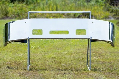 Parachoques delantero Peterbilt 387 cromado - mercado de accesorios de 16", soportes de montaje EE. UU. 2002+ Foto 1 de 4