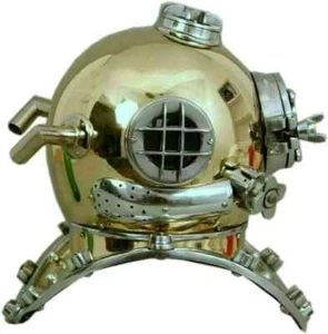 Antique Diving Helmet Antique US Navy Mark V Deep Sea Scuba Divers - Picture 1 of 5