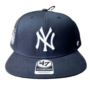 ¡NUEVO CON ETIQUETAS! '47 Brand New York Yankees Sure Shot Captain Snapback Gorra Gorra OSFA Azul Marino - Imagen 1 de 11