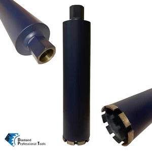 Paquete de 3 brocas de núcleo de diamante húmedo de 5-1/2 pulgadas corte bloques de ladrillos de asfalto concreto - Imagen 1 de 11