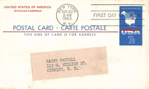 c1963 New York NY Postal Card K106 - Bild 1 von 1