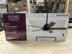 READ DESCRIPTION! HDC Fawndale 46” Indoor Integrated LED Ceiling Fan Bronze - Picture 1 of 7