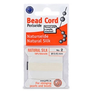 Griffin Silk Beading Thread W Needle 2 Meter - Cord for Stringing Beads & Pearls - Picture 1 of 196