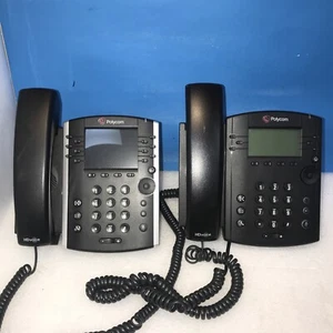 Lot of 2 Polycom VVX410 / VVX310 VOIP Phone - Picture 1 of 3