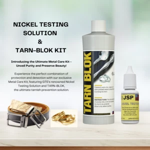 Nickel Testing Solution & Tarn-Blok Anti Tarnish Seal Protect Metals Jewelry - Picture 1 of 10