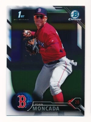 YOAN MONCADA ⚾ 2016 Bowman Chrome Prospects #BCP148 1ª radiocontrol novato White Sox Foto 1 de 2
