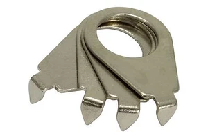 Vintage 90 degree Pointed Knob Dial Position Indicator Nickel for Gibson LP - Picture 1 of 3