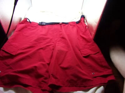 Pre-Owned Lands End Men's SZ XL(40-42) Red/Black Swim Trunks - Image 1 of 4