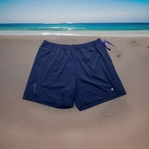 Blue Champion Athletic Shorts Men 2XL Authentic Wear Elastic Waist 7” Sport Gym - Picture 1 of 6