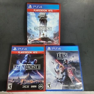 Lot Star Wars Battlefront 2 II PS4 Sony PlayStation 4 Brand Jedi Fallen Order - Picture 1 of 6