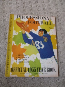 1955 NFL Pro Football Yearbook-Pictures Statistics Records Club Data Vintage - Picture 1 of 3