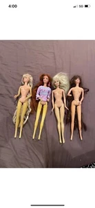 Lot Of 4 Vintage Kid Core And Barbie Dolls - Picture 1 of 17