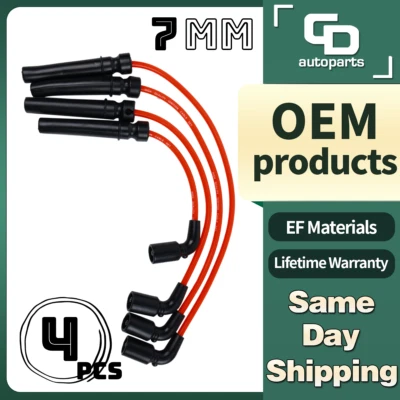 Juegos de cables de bujía de 7 mm para Chevrolet Aveo 2004-2008 Aveo5 Pontiac Daewoo 1,6 L Foto 1 de 4