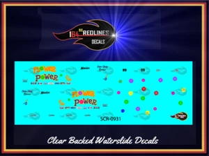 1/64 '55 Chevy "Flower Power" Gasser Decal SCR-0931 - Picture 1 of 4