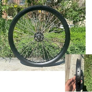 Llanta de bicicleta delantera CDH 20 pulgadas doble pared rueda de bicicleta de alta resistencia 10G 36 radios bicicleta MTB - Imagen 1 de 7