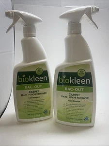 2pk Bac Out Textile Deodorizer Stain and Odor Remover 32 Fl Oz - Picture 1 of 2