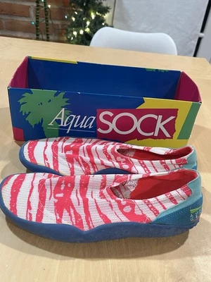 复古 80 年代 90 年代耐克 Aqua 袜水鞋原装盒 10 码 — 第 1/4 张图片