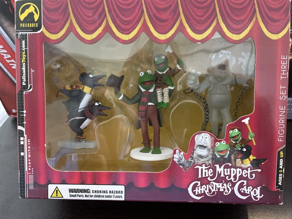 Palisades Mini Muppets Set Penguins Bob Cratchit Tiny Tim Marley Kermit NIB - Image 1 of 4