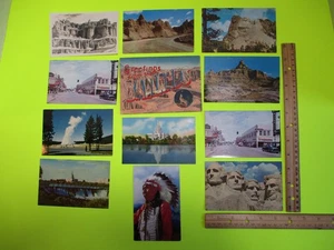 Vintage Badlands Postcard Packet w/ Central and Western States Post Cards Unpost - Picture 1 of 16
