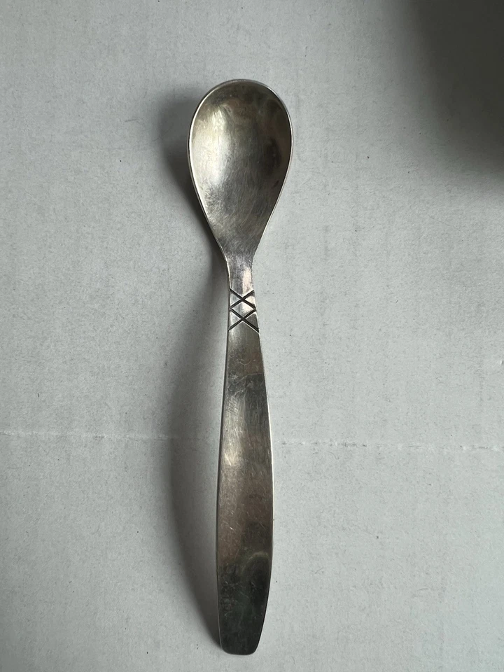 "Cucharón de Mayo Esterlina Allan Adler Marcado MCM Doble Tacón Cruzado 5.5""" Foto 1 de 4