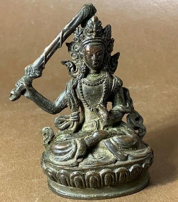 Chinese Tibet Buddha Bronze statue Buddha of Nepal old copper statue - Image 1 of 4