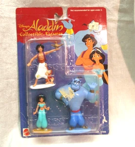 Disney's Aladdin Figuren 3" Neu Aladdin, Jasmine & Genie 1995 Arcotoys Mattel - Bild 1 von 7