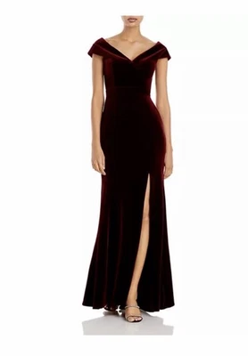 Vestido de terciopelo acanalado con hombros descubiertos AQUA - Exclusivo de Bloomingdale’s. Talla 4 Foto 1 de 4