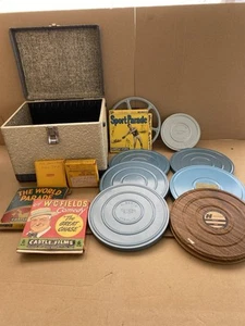 Lote de carretes de película casera de colección de 8 mm estuche de latas iglesia Yosemite Oregon desconocido - Imagen 1 de 17