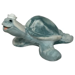 VTG Cook Collectibles Sea Turtle Figurine Cultured Marble Nautical USA Signed - Picture 1 of 10