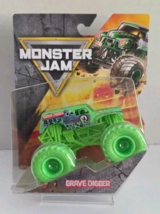 MONSTER JAM LEGACY GRAVE DIGGER SERIE 1 NEONGRÜN MIT GRÜNEN REIFEN - Bild 1 von 12