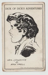Vintage DICK'S ADVENTURES Comic Exhibit Arcade Card 1949 Neil O'Keeffe Max Trell - Picture 1 of 2