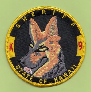 A10 K9 SHERIFF CANINE 80'S DPS HAWAII STATE POLICE DEPUTY SHERIFF PATCH FBI - Picture 1 of 1