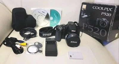 MINT* Nikon COOLPIX P520 18.1 MP CMOS Digital Camera 42x NIKKOR Zoom FullHD 1080 - Image 1 of 4