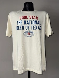 Rote Herrenjacke Lone Star Beer "The National Beer Of Texas" hellbraunes Hemd Medium - Bild 1 von 5