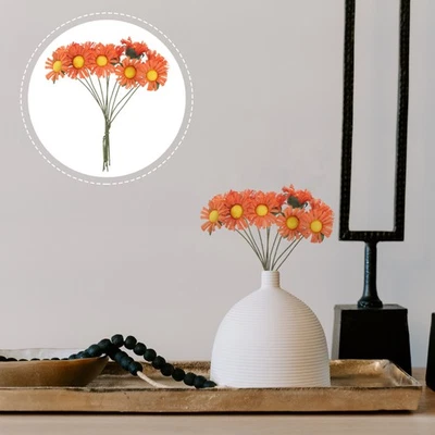  100 Pcs Blumenköpfe Künstlich Margeriten Dekorblumen Kunstblumen - Bild 1 von 4