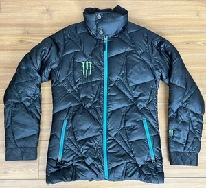 Monster Energy Athlete Burton Puffer Jacket Monster Athletes - Picture 1 of 5