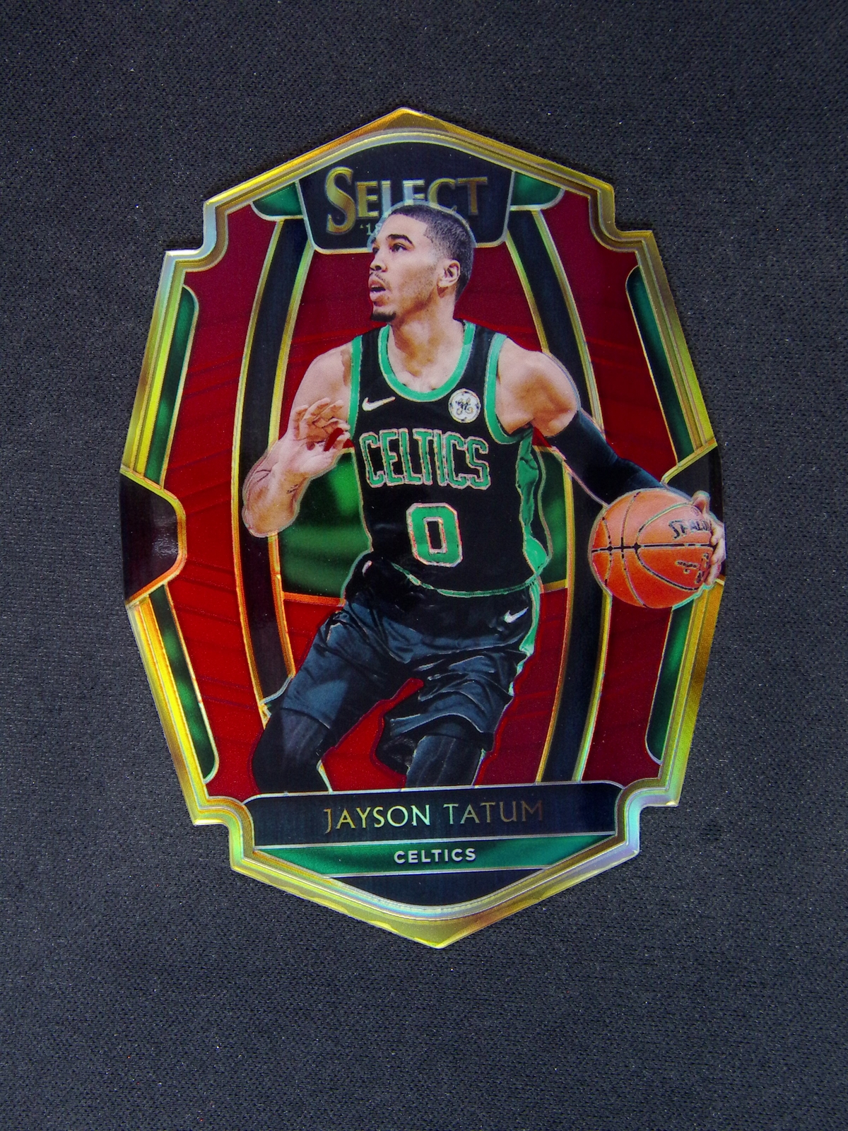 2018-19 Panini Select Jayson Tatum #168 Premier Level Red Prizm /175 Die-Cut